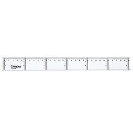 REGLA CAMPUS PLASTICO 30 CM