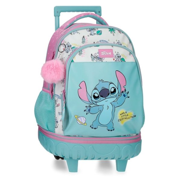 MOCHILA COMPACTA DESMONTABLE DE STITCH LITTLE DESTRUCTION DE DISNEY (32X45X21CM)