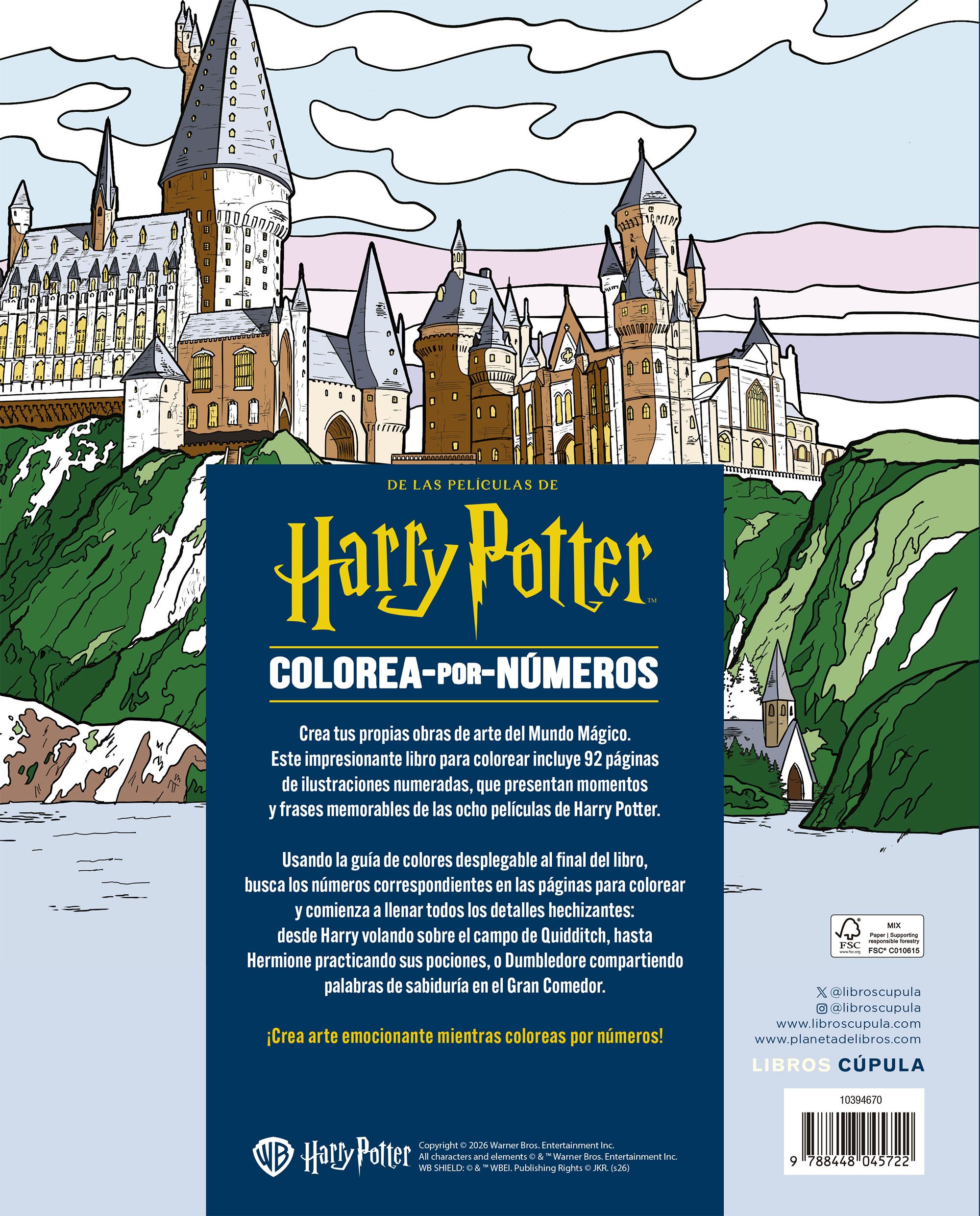 HARRY POTTER: COLOREA POR NÚMEROS
