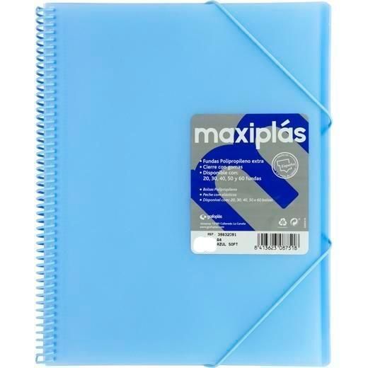 CARPETA 3O FUNDAS AZUL SOFT GRAFOPLAS